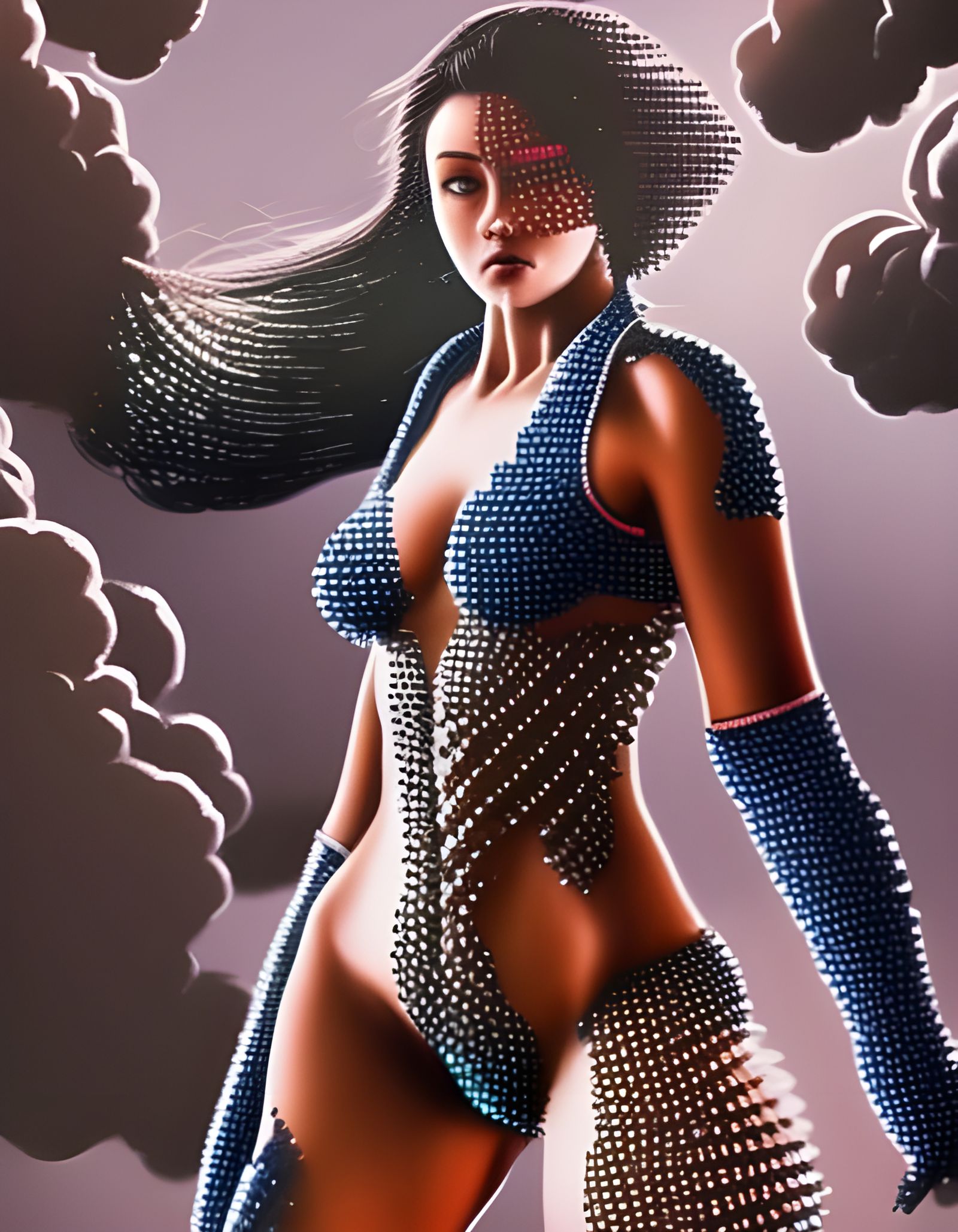 8-Bit Pixel Art: Future Dancer in Cyberpunk Style