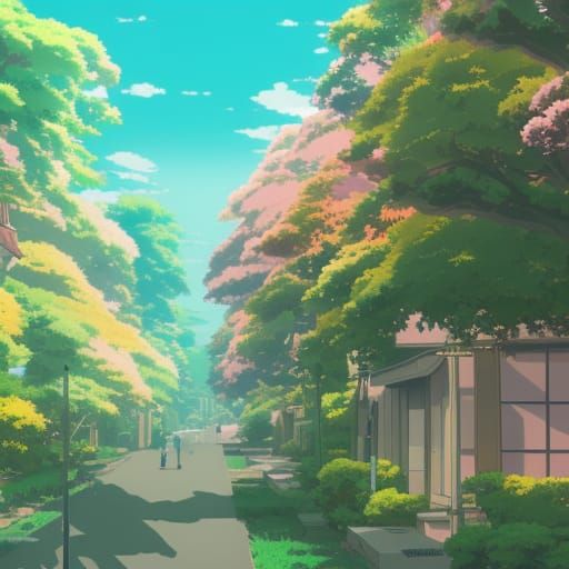 Pop Star in Studio Ghibli Anime Style