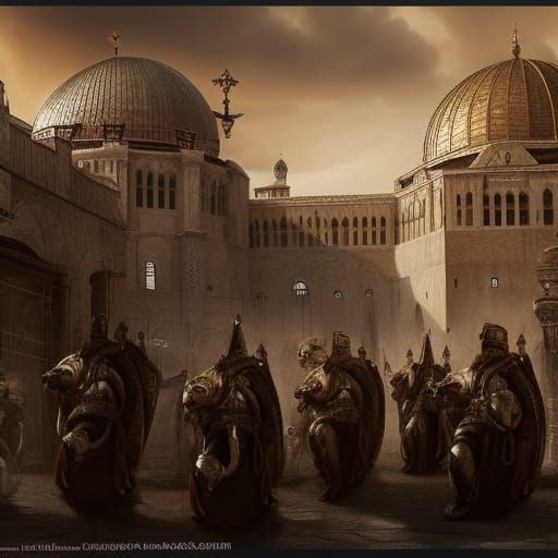 Jerusalem Soldiers in Epic Sword Fight