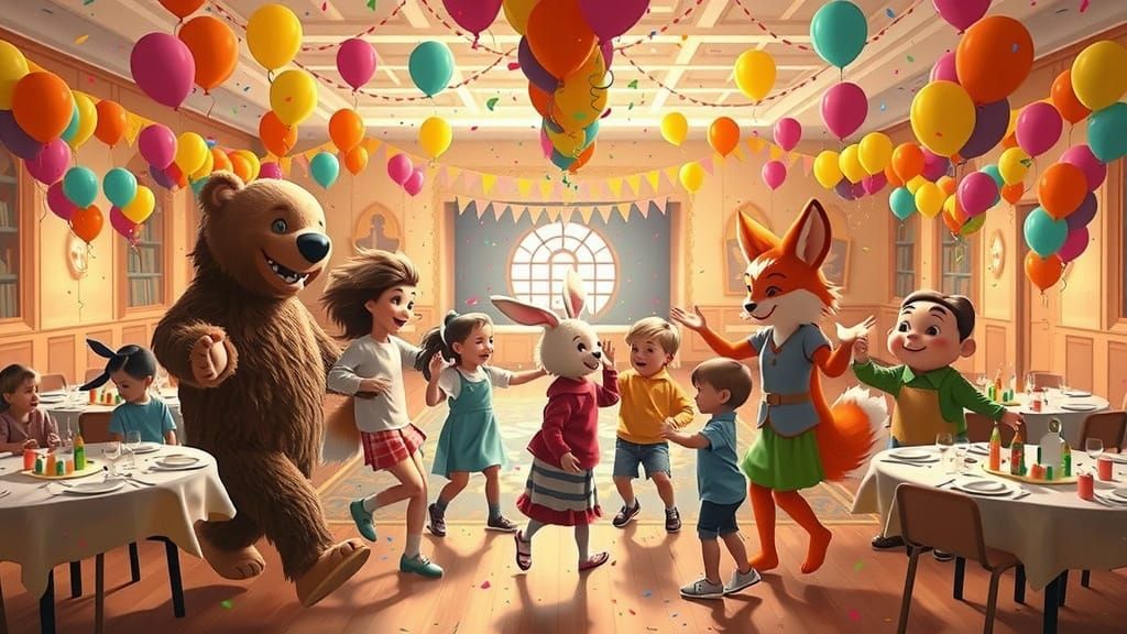 Joyful Children's Party in Whimsical Style