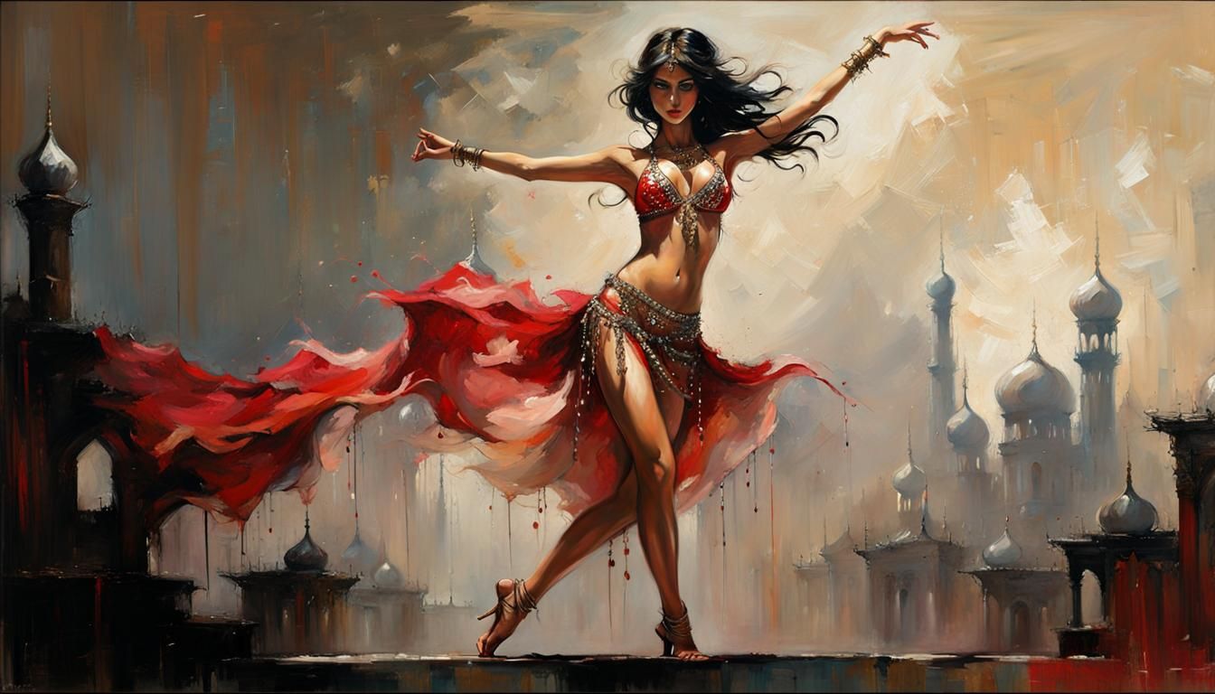 8 pictures (2/8) Salome, temple dancer from the Orient