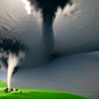 Dramatic Tornado Over Farmland