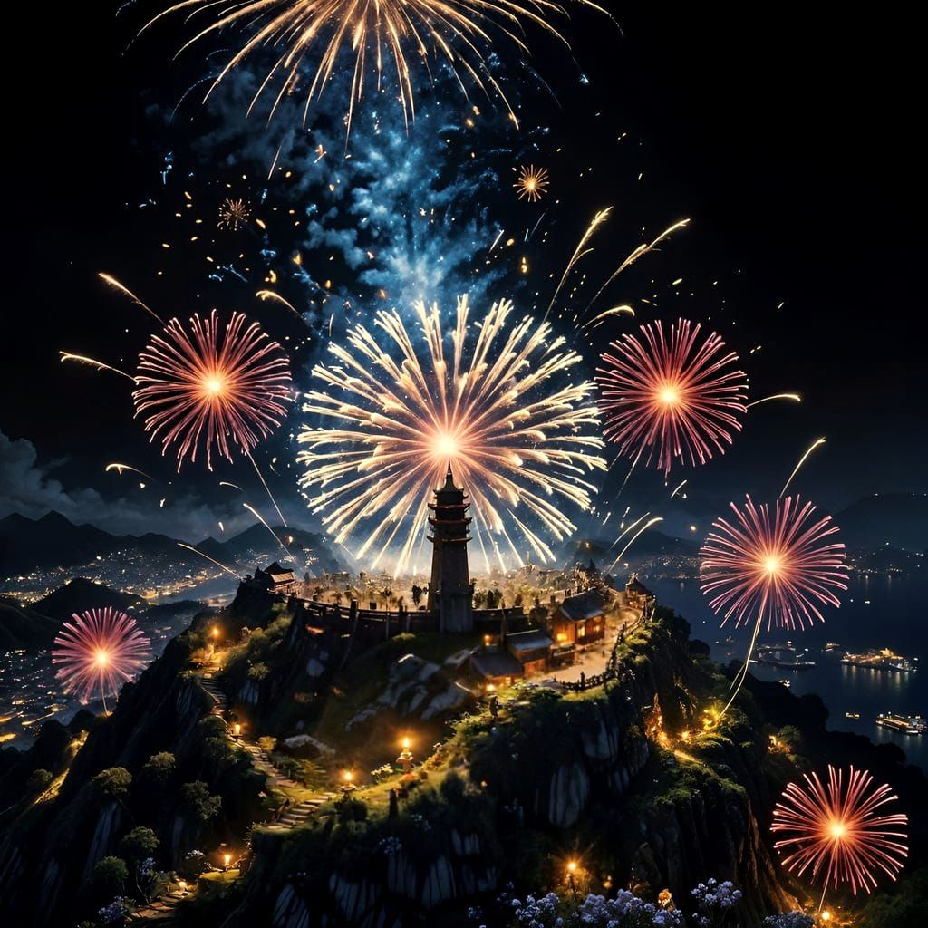 Blooming Stars Rise Over Fallen Glory