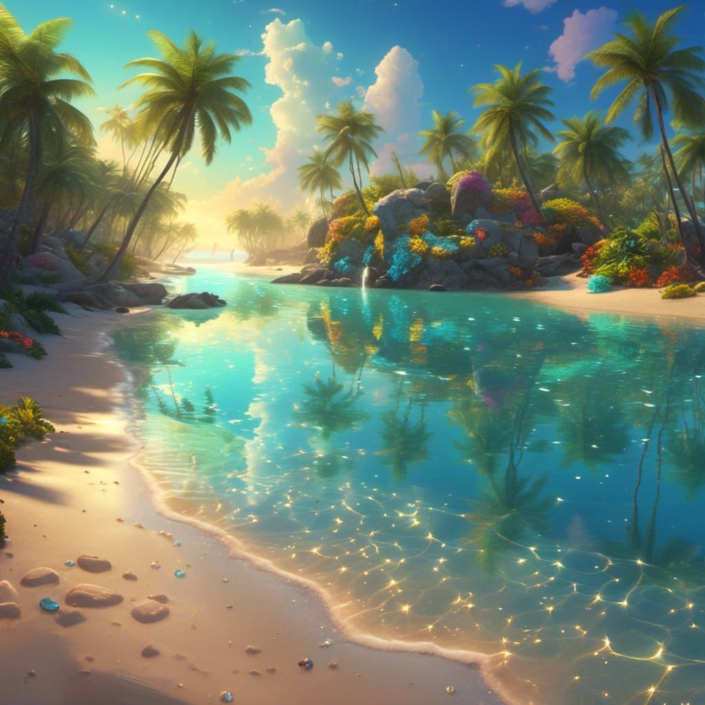 Lush Lagoon Reflecting Diamond Dust Prism