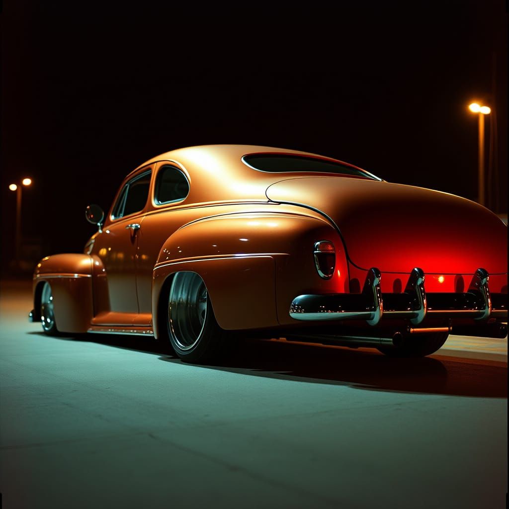 Custom 1945 Mercury Coupe in Two-Tone Paint with Cool Rims