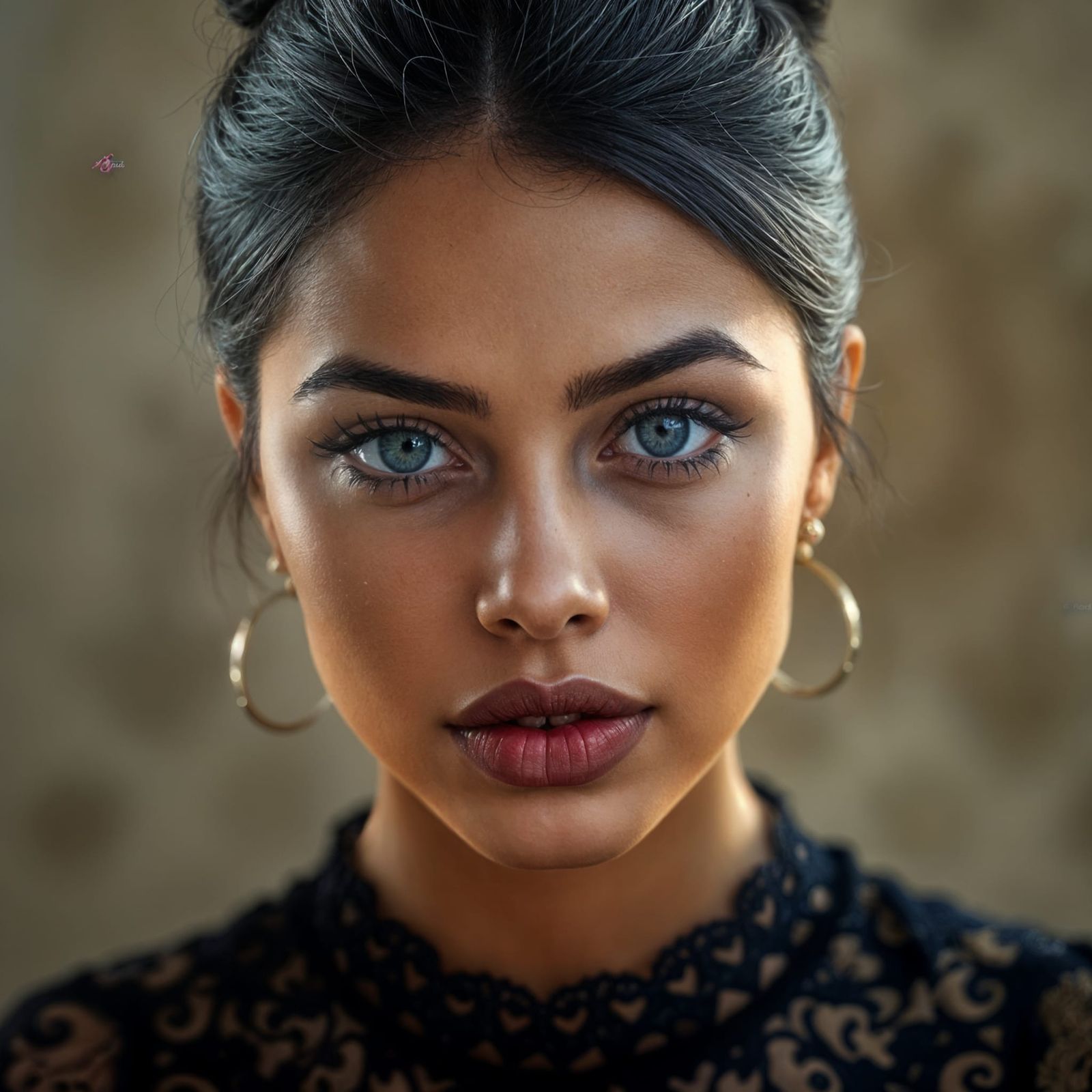 Realistic Portrait of a North African Woman