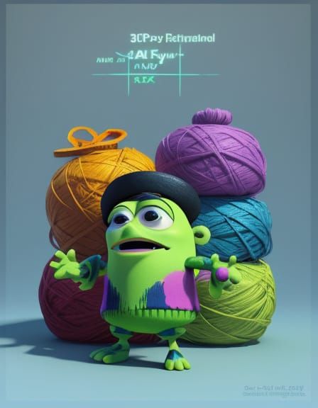 Whimsical Cloth Toys in Vibrant Cyberpunk Style