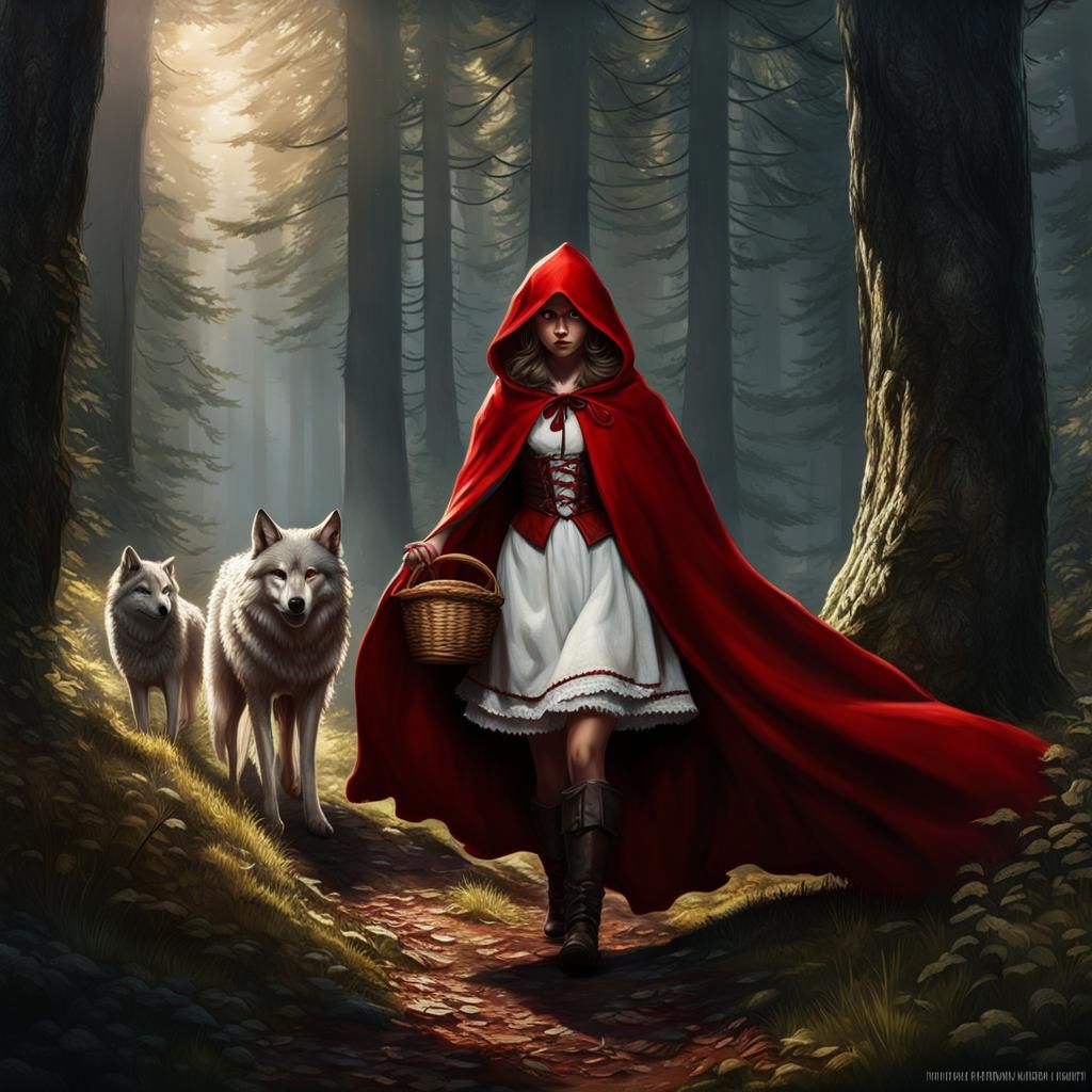 Roodkapje en de boze wolf