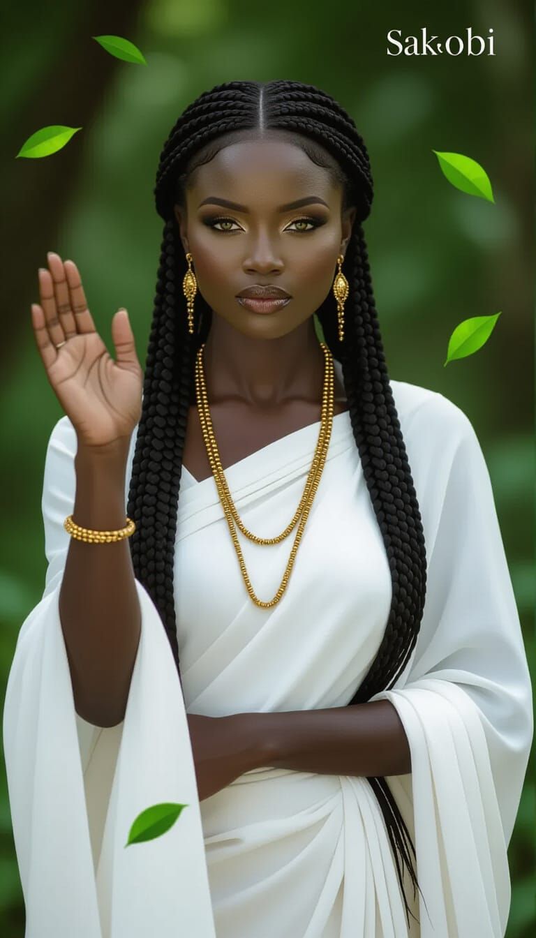Igbo Woman SAKOBI Freezes Forest in Supernatural Portrait