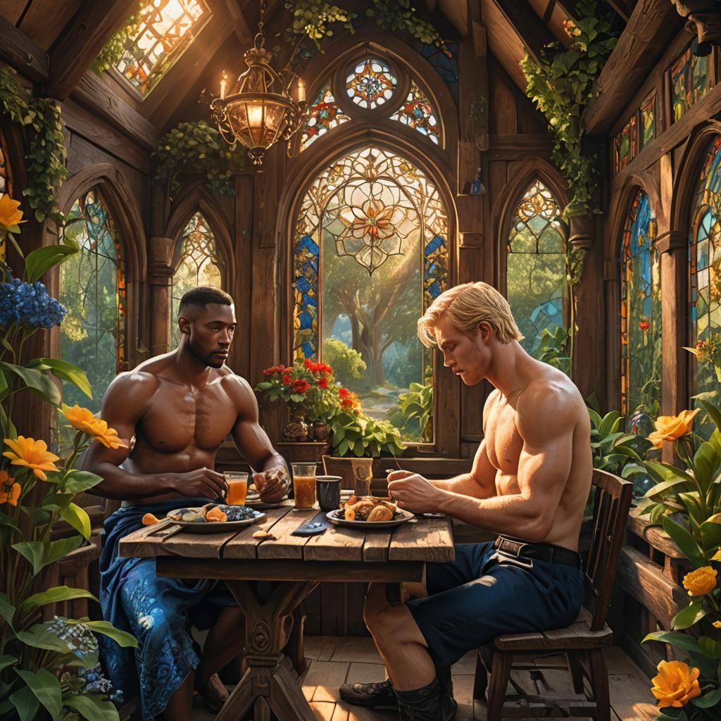 Fantasy Cottage Breakfast: A Matte Painting