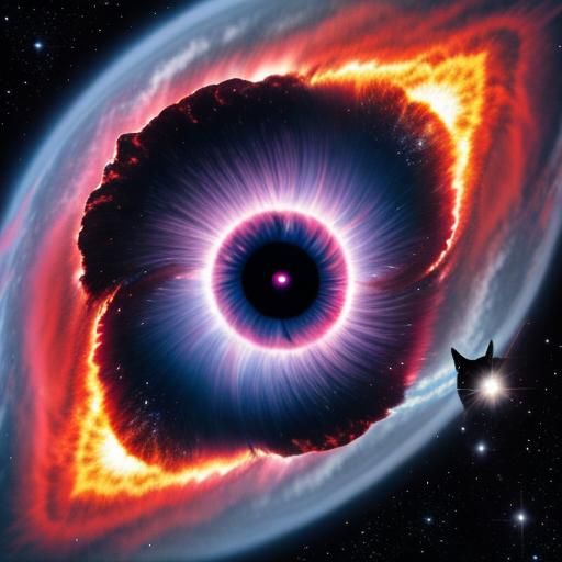 AI Generated Image of Cat's Eye Nebula