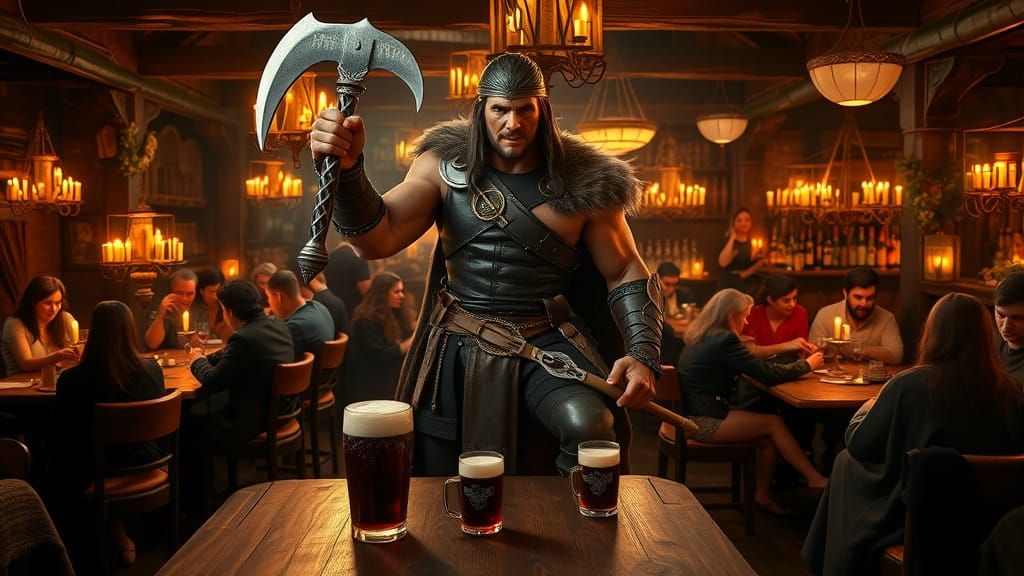 Conan Triumphs in a Bustling Old Inn