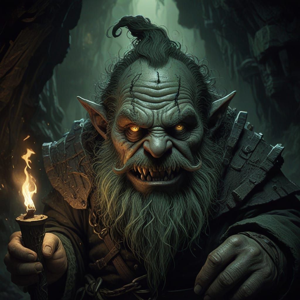 Twisted Dwarf Glares with Menacing Intensity