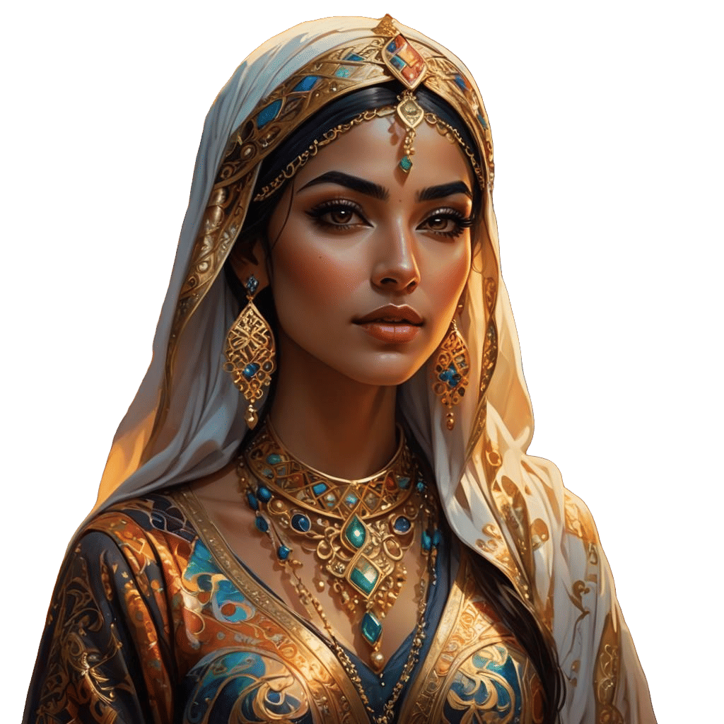 Arabian Nights Portrait of a Young Woman