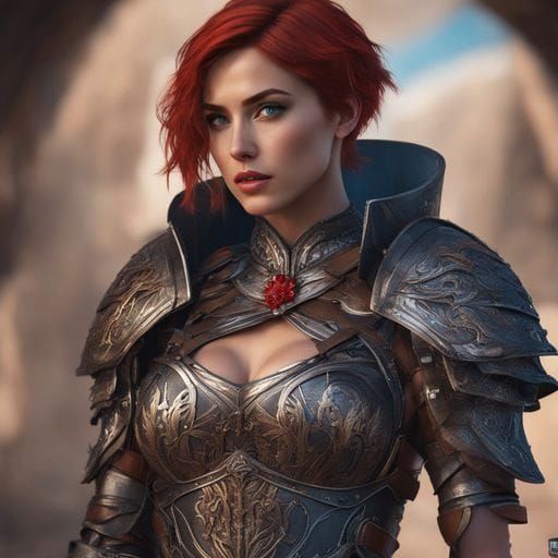 Ana de Armas as a Fantasy Warrior