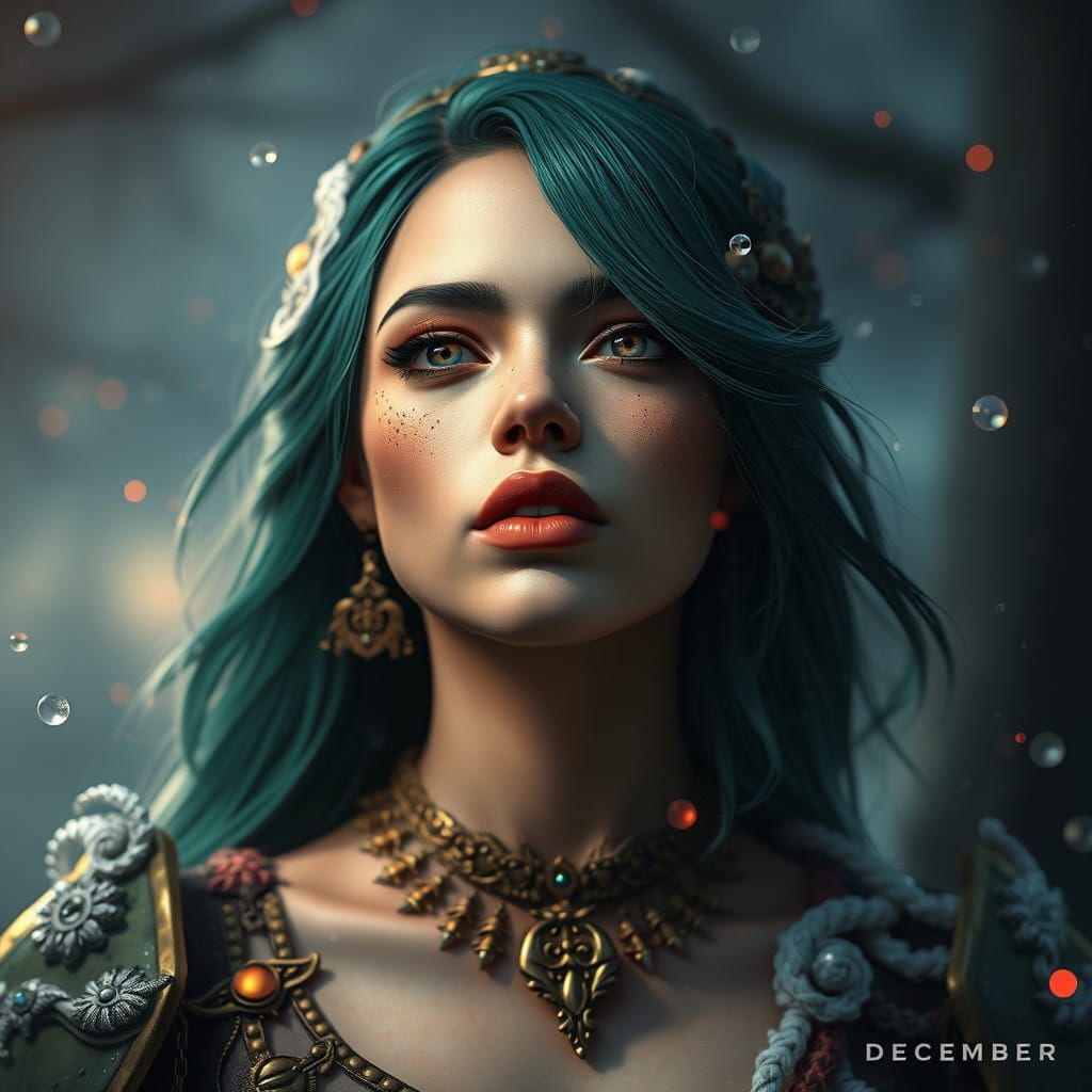 Fantastical December: A Vibrant, Intricate Winter Wonderland