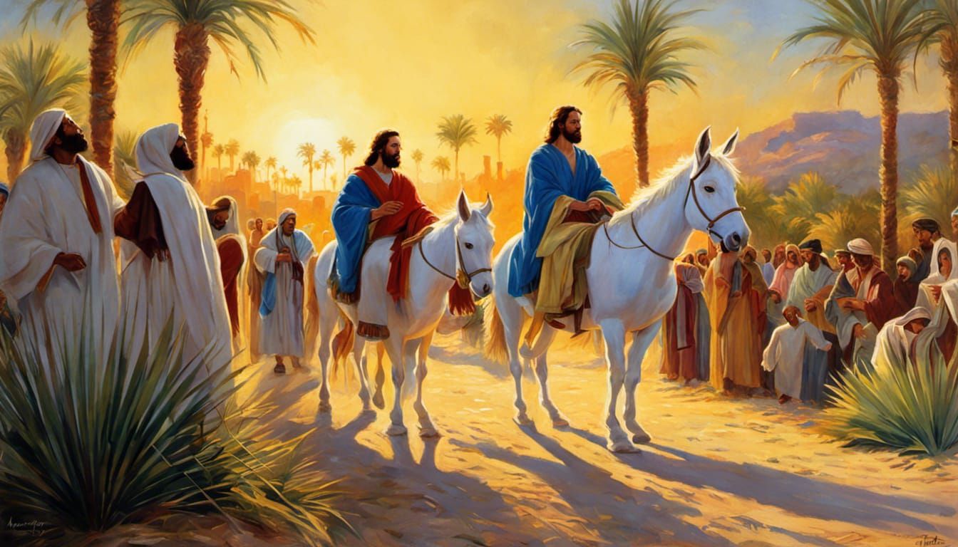 Jesus' Triumphal Entry into Jerusalem on Palm Sunday