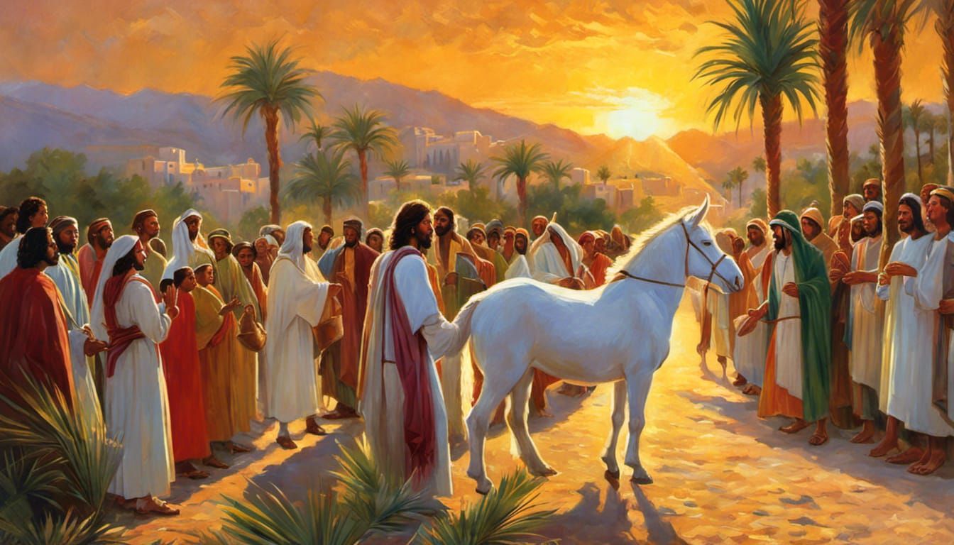 Jesus' Triumphal Entry into Jerusalem on Palm Sunday