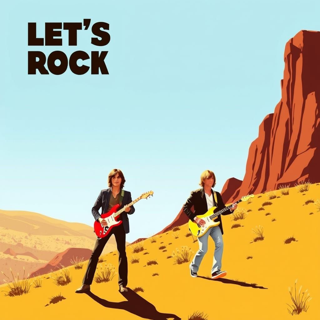 1970s Movie Poster for "Let's Rock"