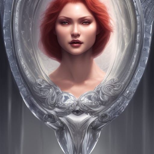 looking in the mirror