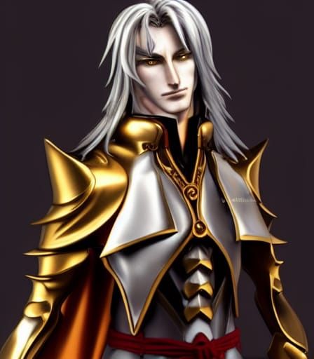 Alucard in Golden Armor: 3D Animation
