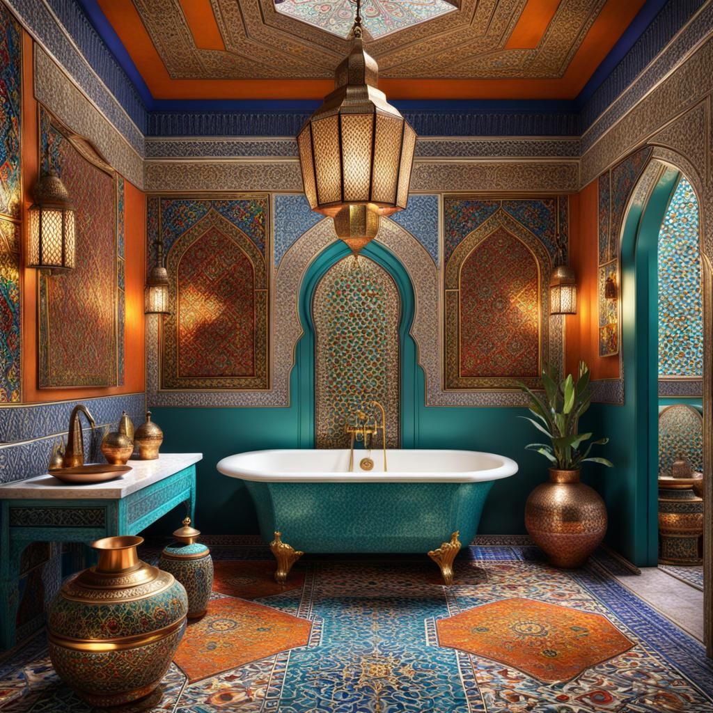 Moroccan bathroom
