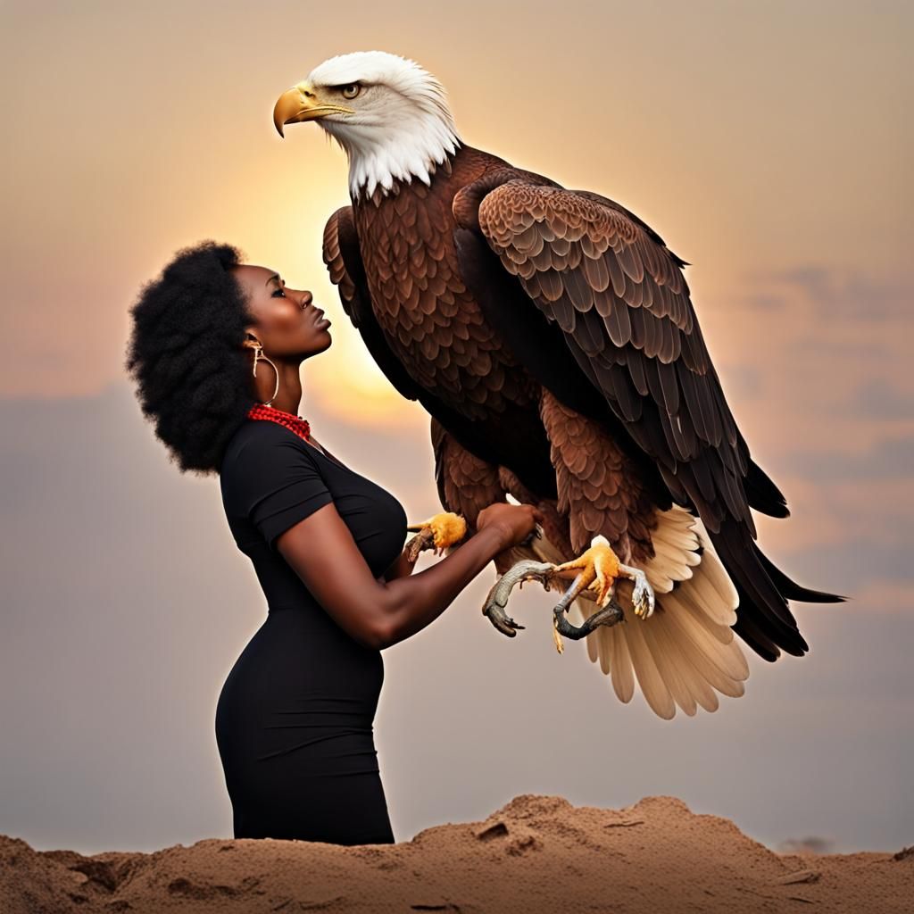 Eagle Carries Powerful Nigerian Woman