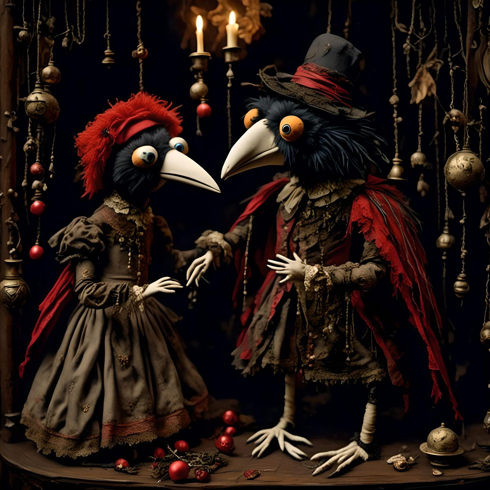 The Renaissance Raven Marionettes