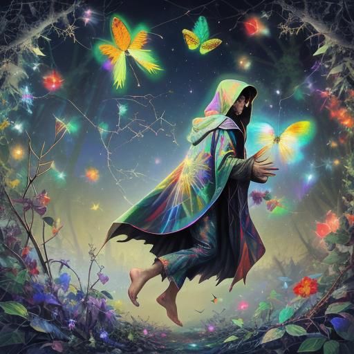 Vintage Hologram of Firefly Martyr in Thorns