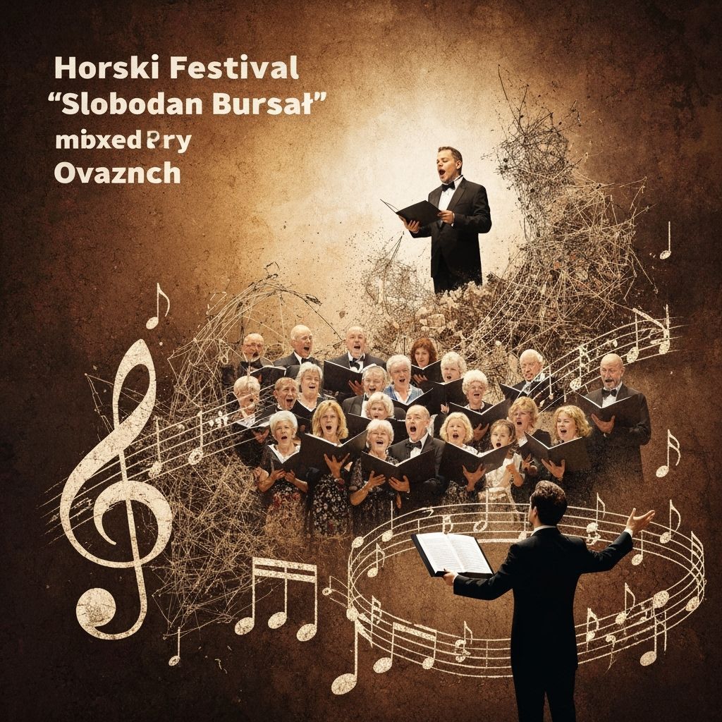 Horski Festival Logo with Conductor and Choir