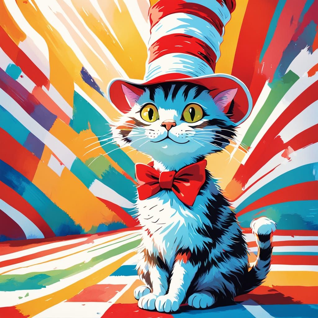 Classic Dr. Seuss Whimsy in Colorful Children's Book Art