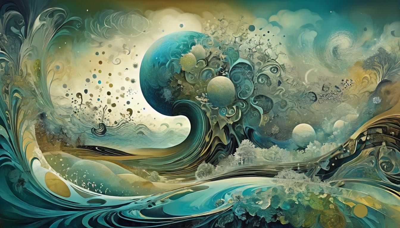 Surreal Abstraction of Transcendent Unity in Hyper-Detailed ...