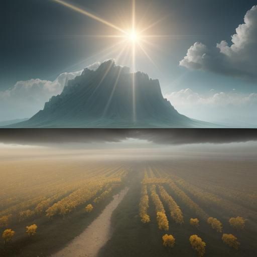 Surreal Landscape Generated with AI, 8K Resolution