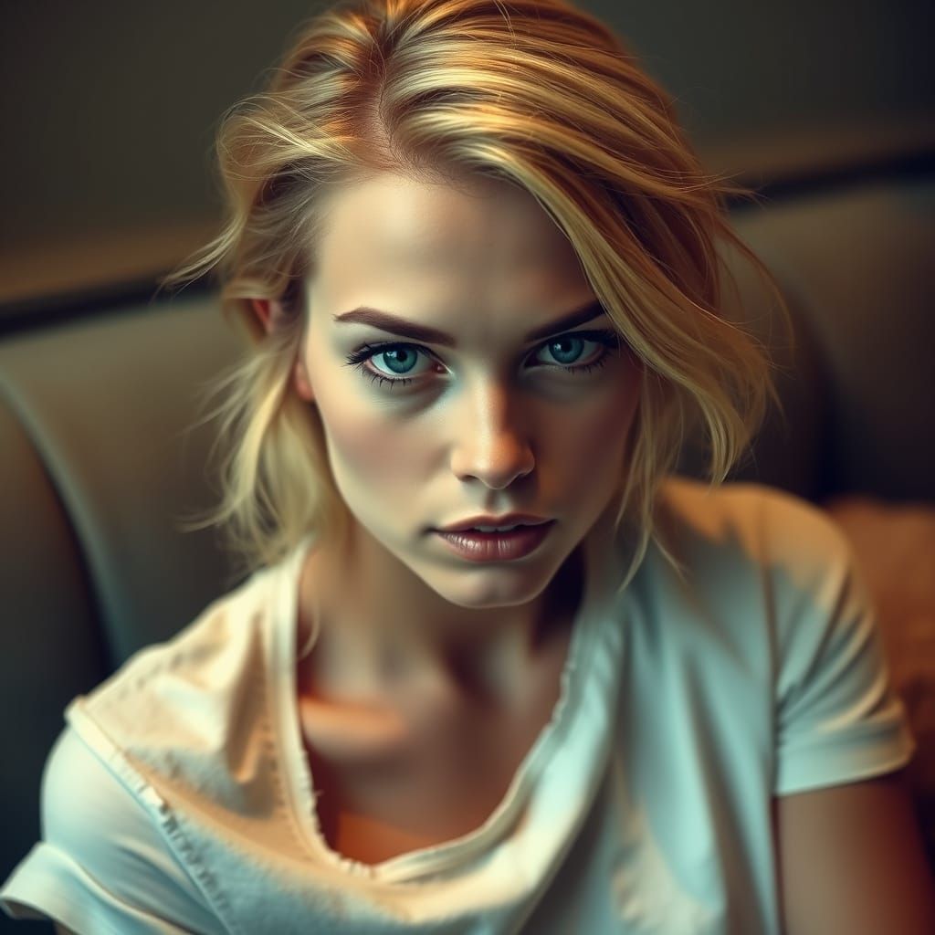 Serene Goddess in Lavish Decay