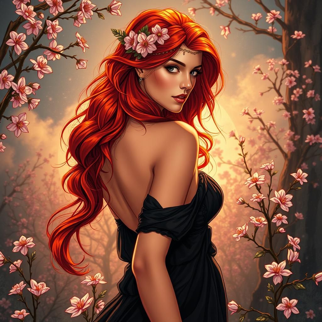 Persephone, Goddess of Spring: Comic Book Art