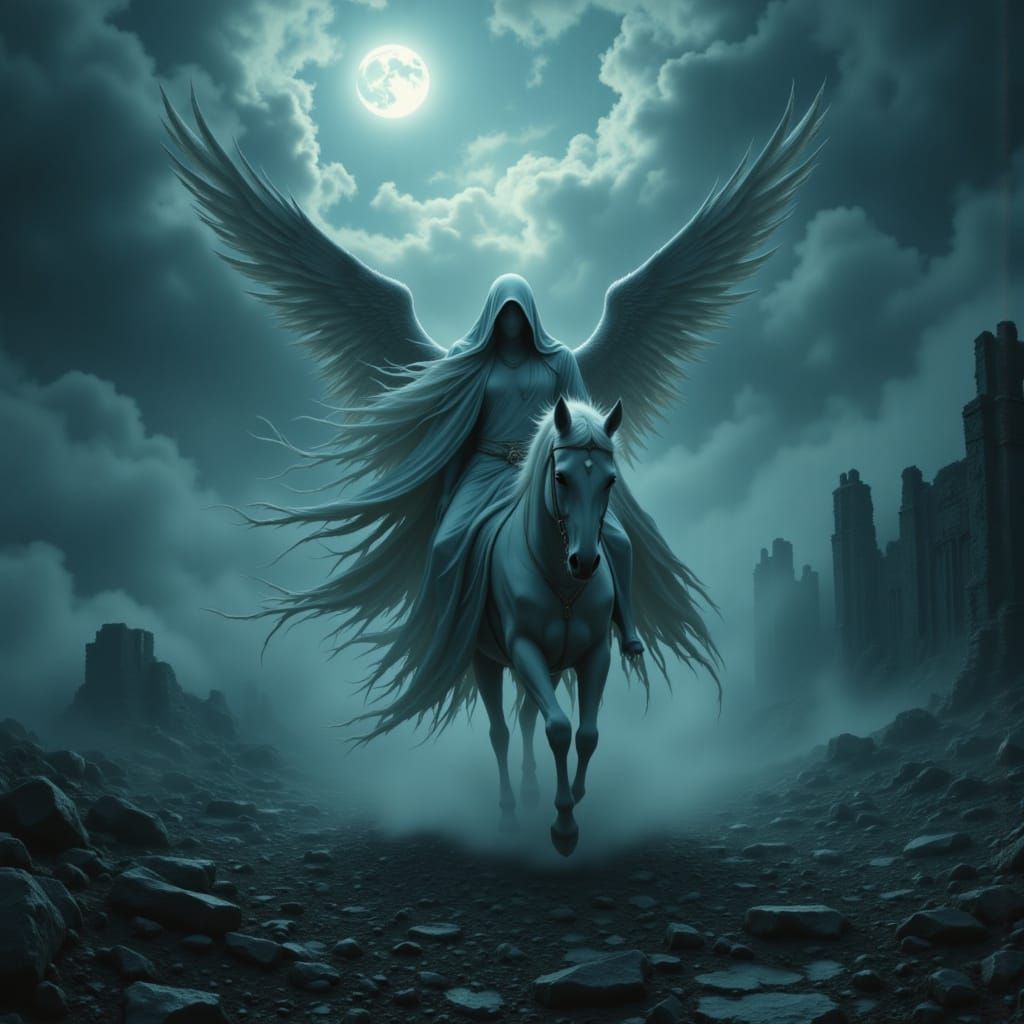 Across My Barren Dreamscape The Night Queen Rides