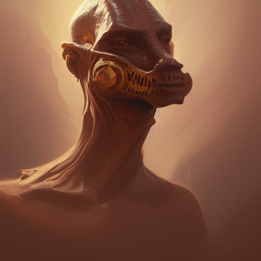 Desert Goblin Portrait in Hyperdetailed Digital Art
