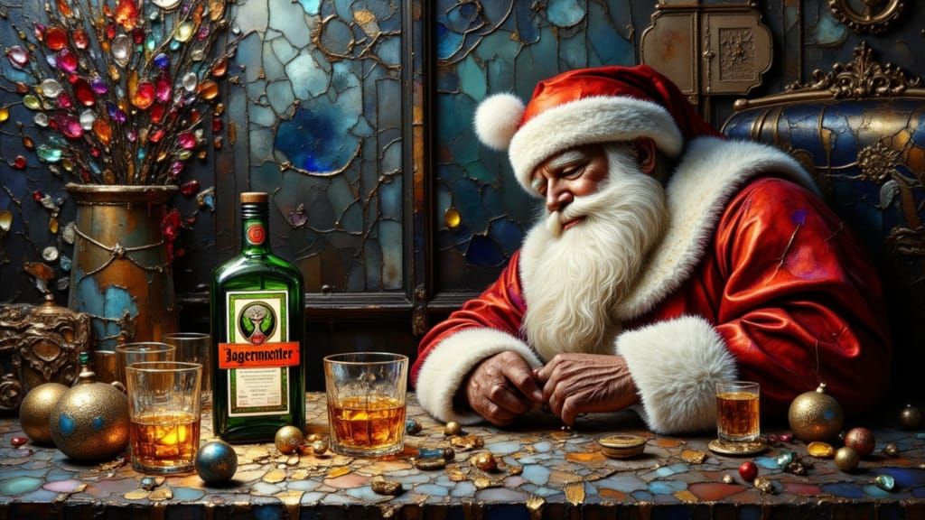 Santa Claus Passed Out in Workshop Amidst Chaos