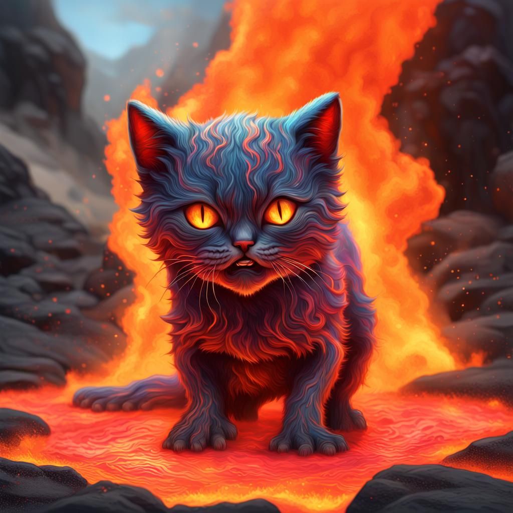 Lava cat