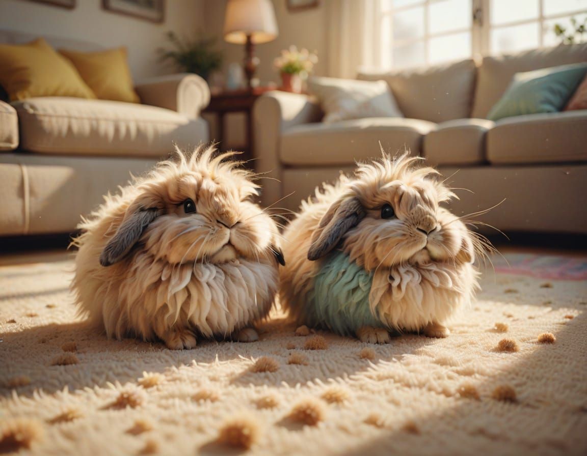Dust bunnies under my couch