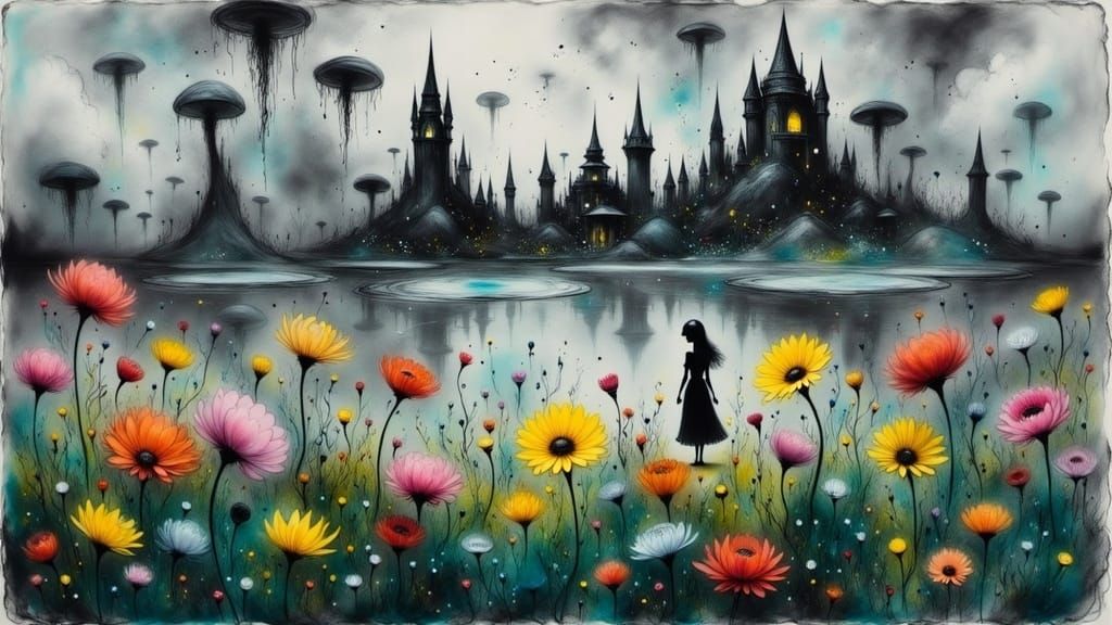 Surreal Cityscape Melts into Nature's Embrace