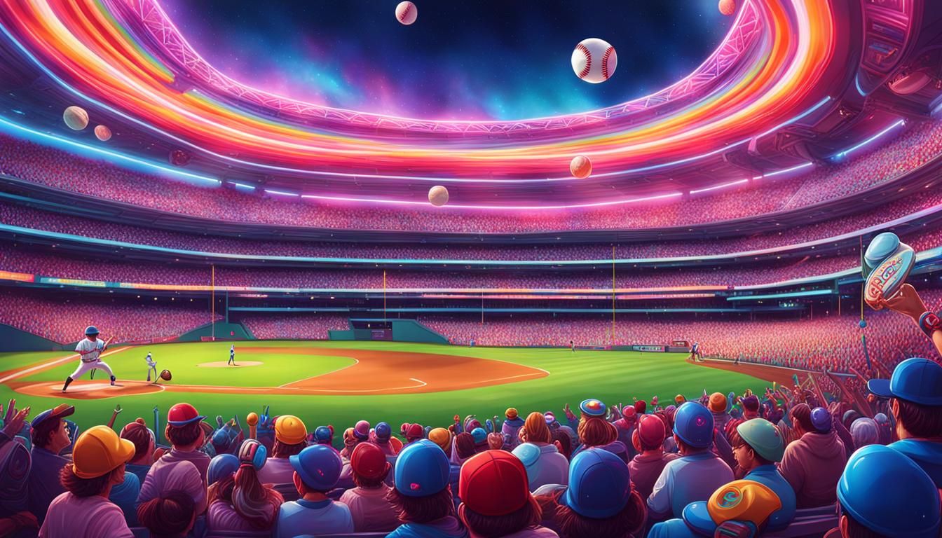 Intergalactic Baseball Game in Candy Art Style