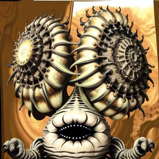 Cute Alien Plant Wizard in Surreal Style