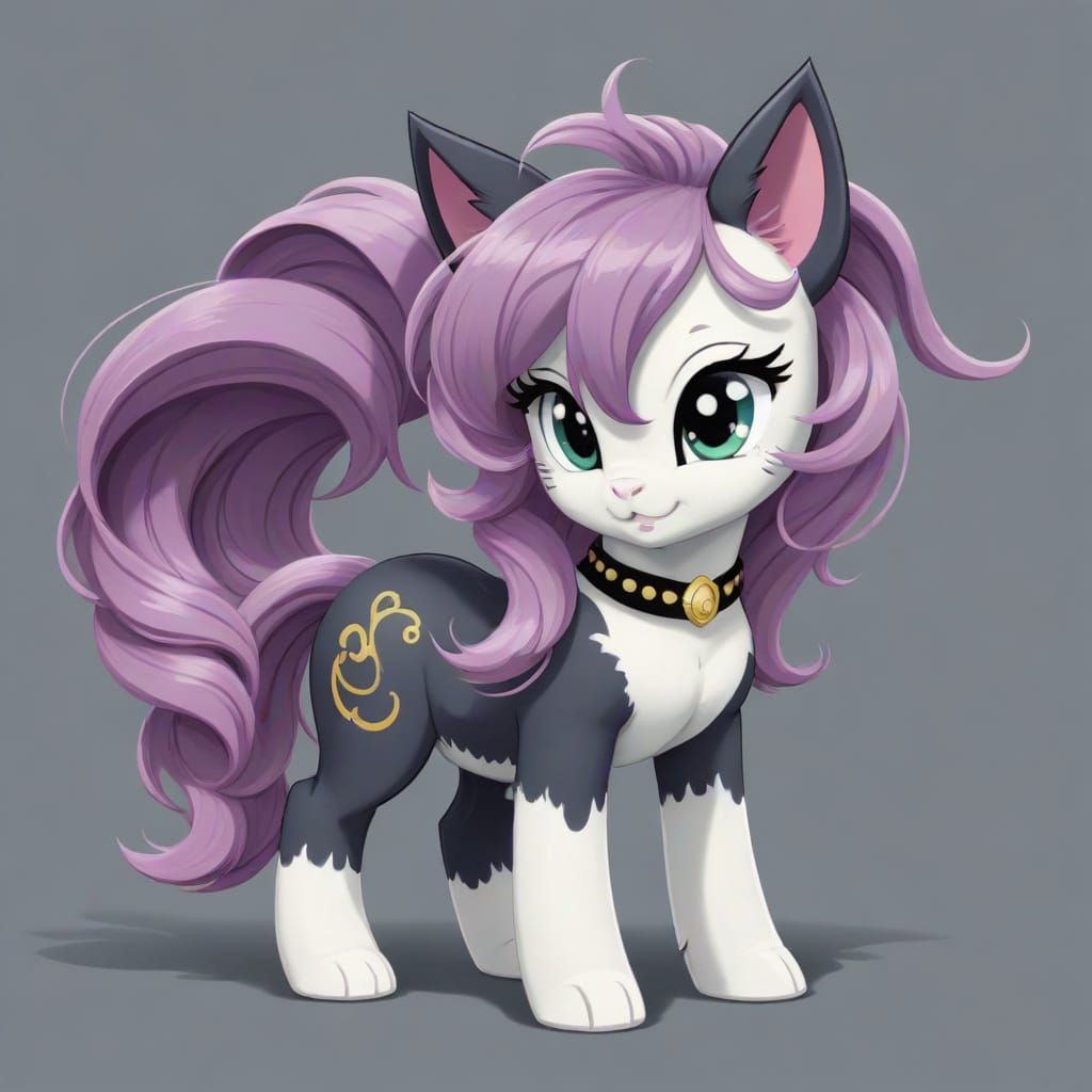 Overcute Kodomo Pony Hybrid in Anime MLP Mashup Style