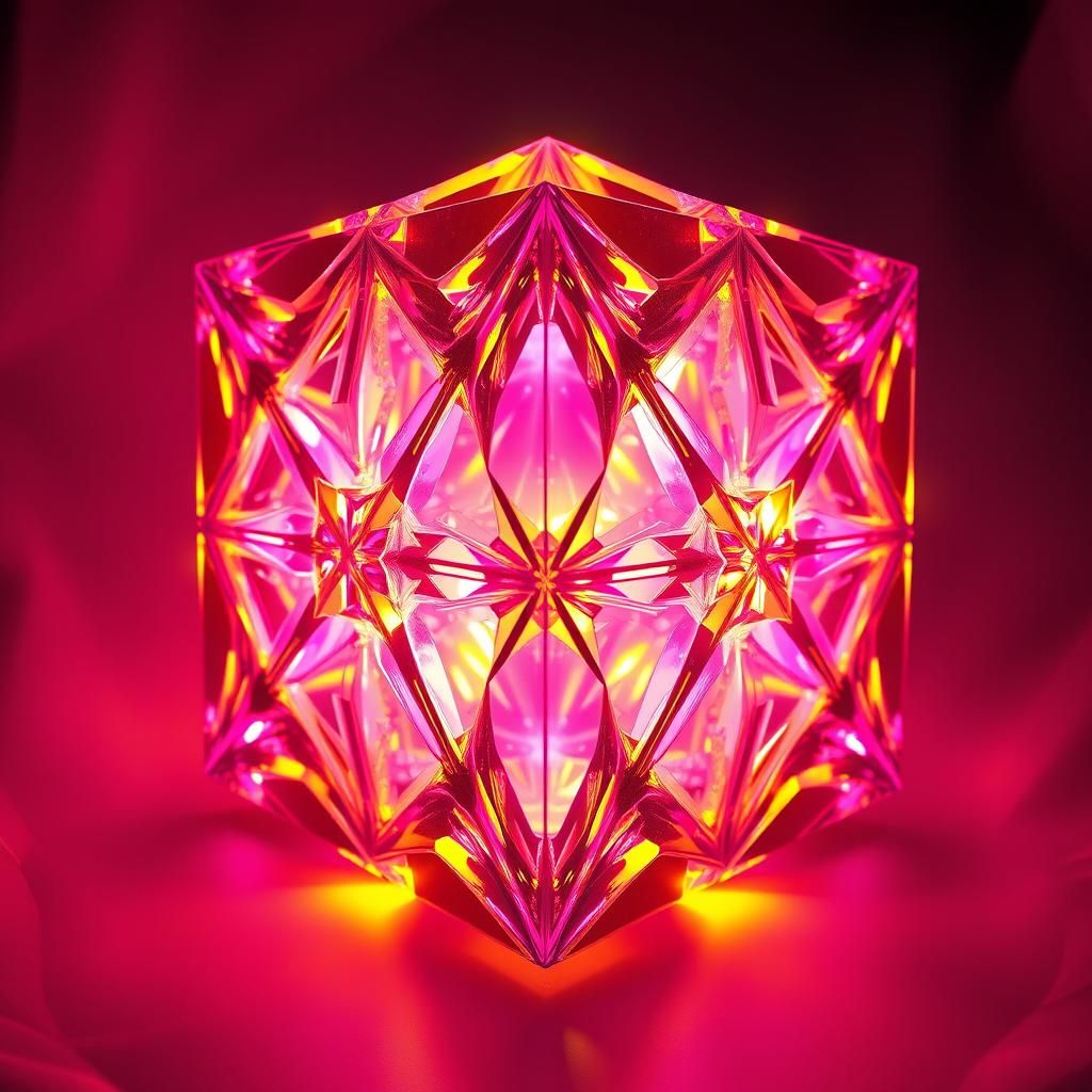 Glistening Metatron's Cube in 3D