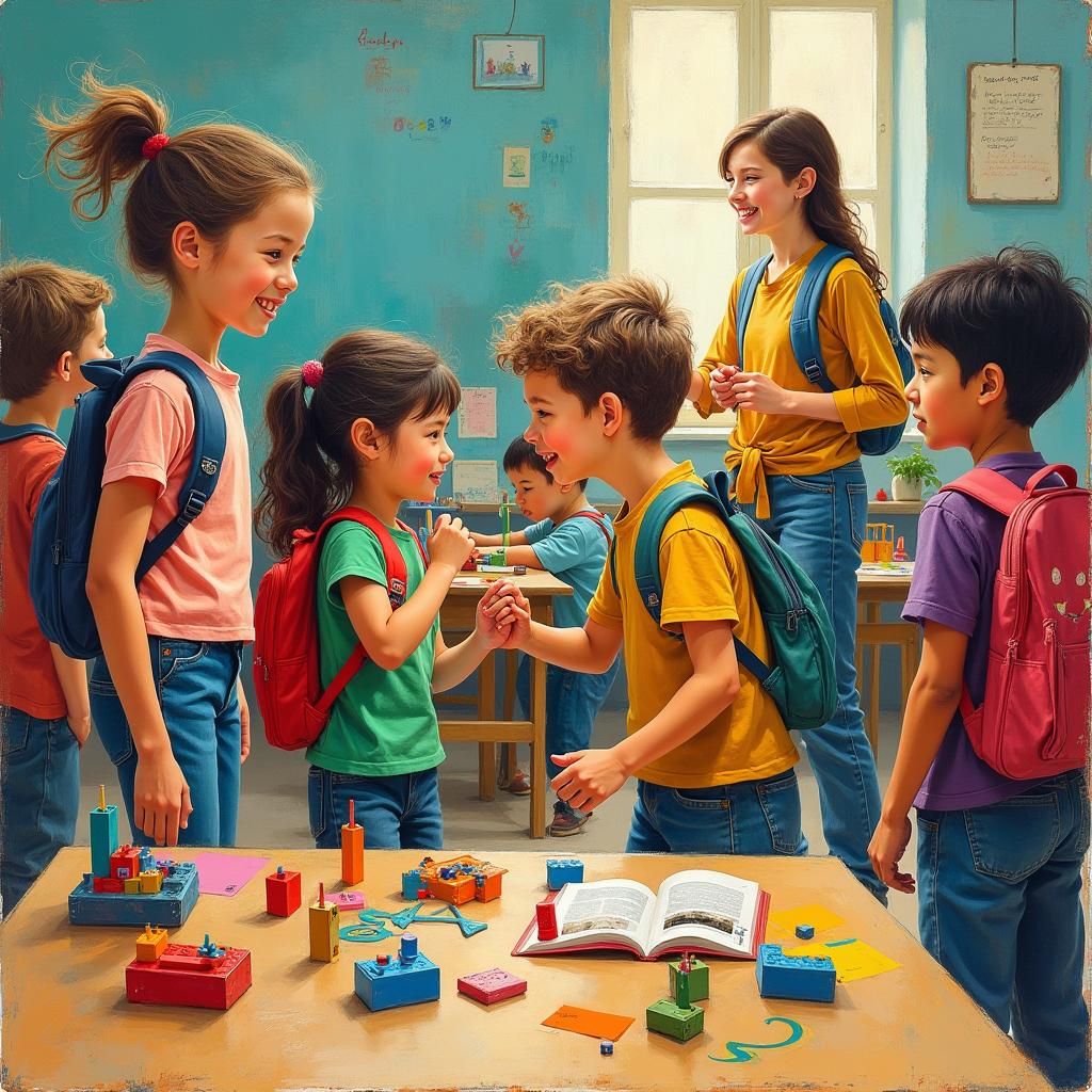 Children's Playful Learning Environment in Basquiat Style