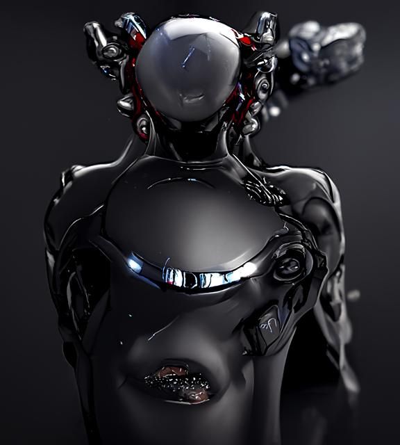 Hyperdetailed Cyborg in Sci-Fi Digital Illustration