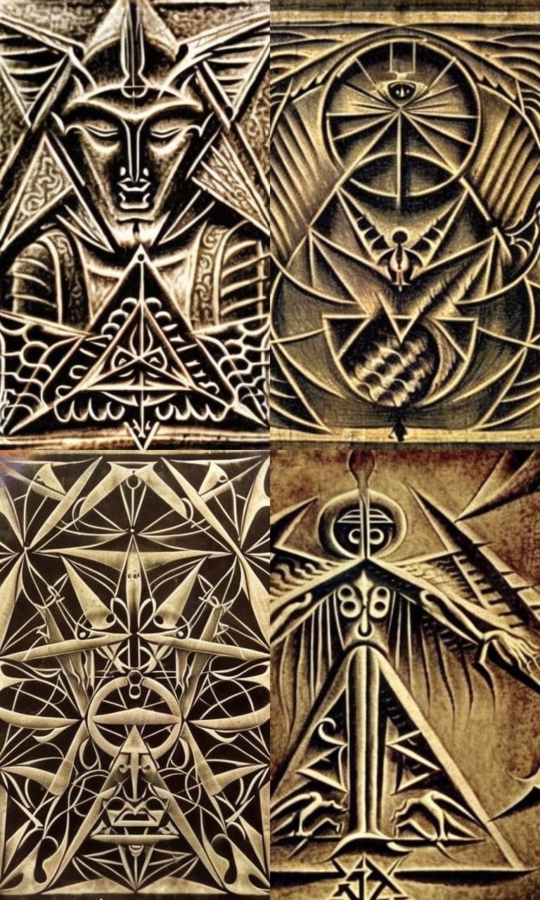 Anunnaki Vampiric Symbol with Sacred Geometry