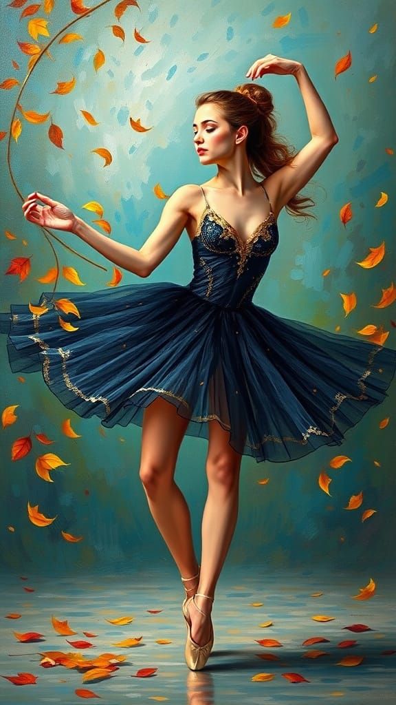 "Ballet with Fall Magic"