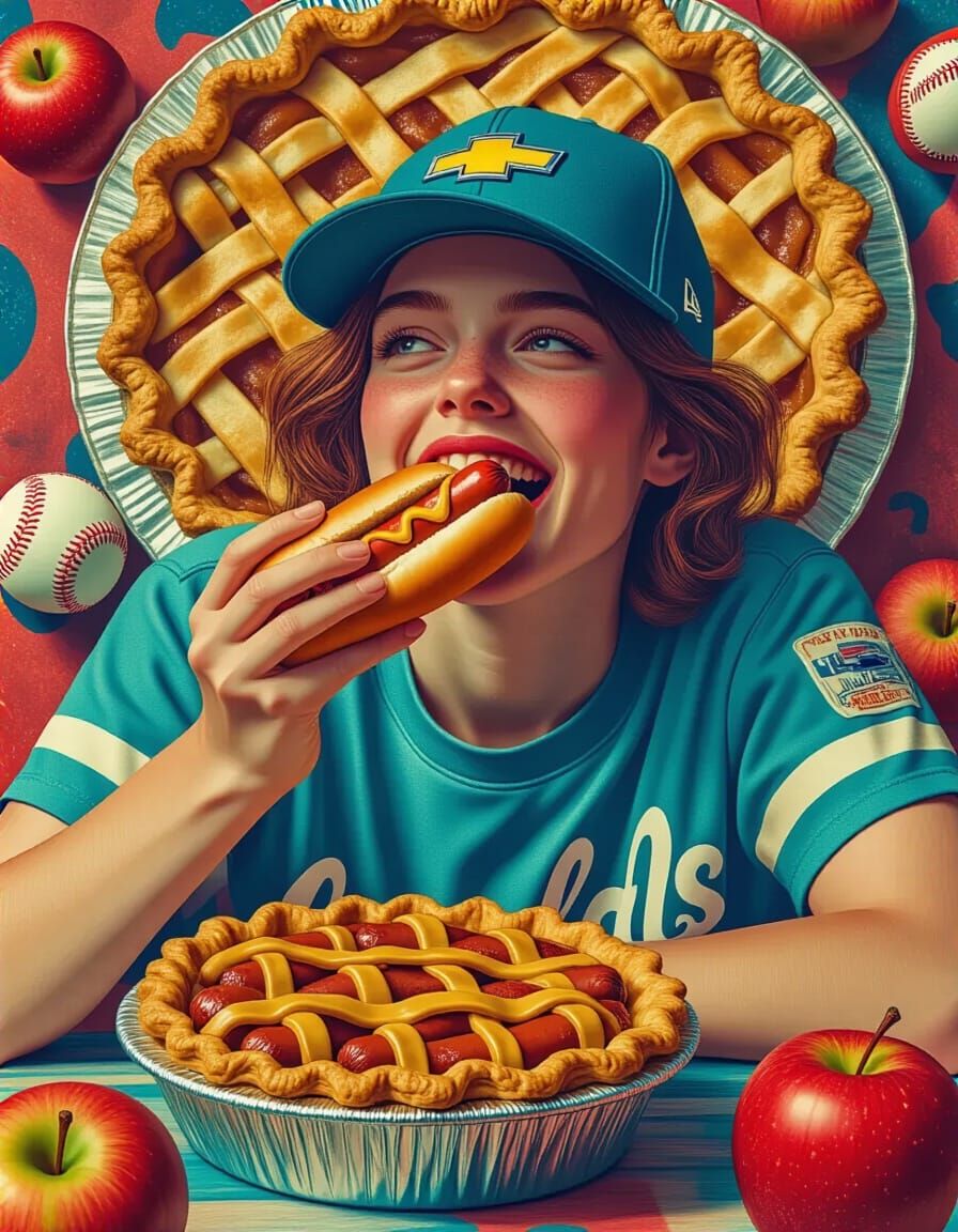 Nostalgic American Scene in Photorealistic Style